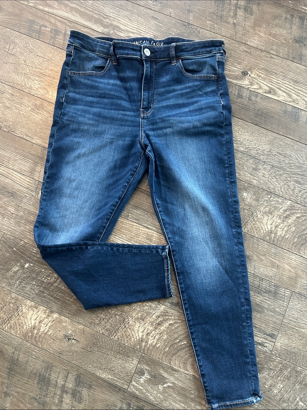 American Eagle Outfitters Women's Indigo Next Level Stretch Size 18 Hi-Rise